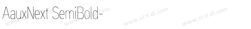 AauxNext SemiBold字体转换